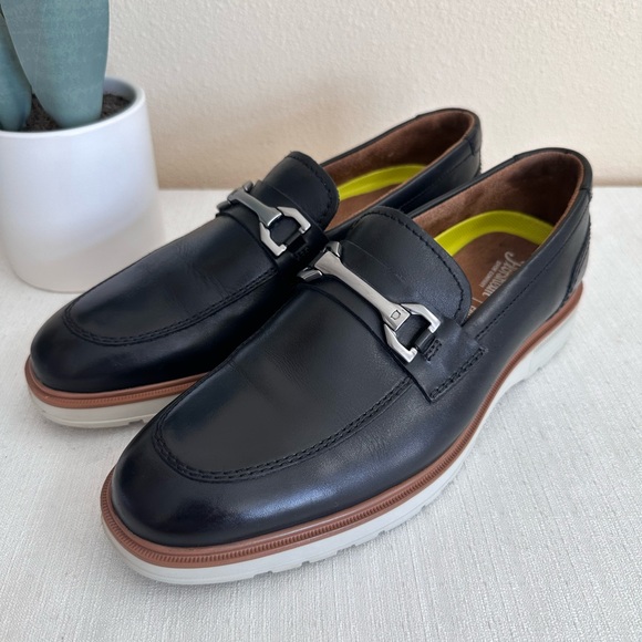Florsheim Other - Florsheim Black Leather Memory Foam Comfortech Casual Loafers Men’s 7M